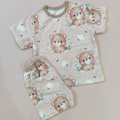 ست بلوز شلوارک راحتی مناسب ۱ تا ۸ سال