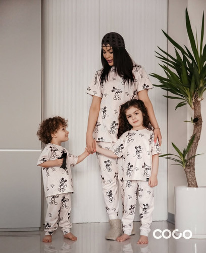 ست مادر و کودک جنس نخ پنبه کبریتی ارسال 23 اسفند