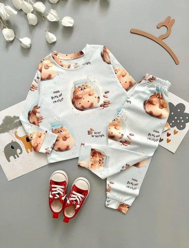 ست راحتی بلوز شلوار نخ پنبه درجه یک ۱ تا ۸ سال