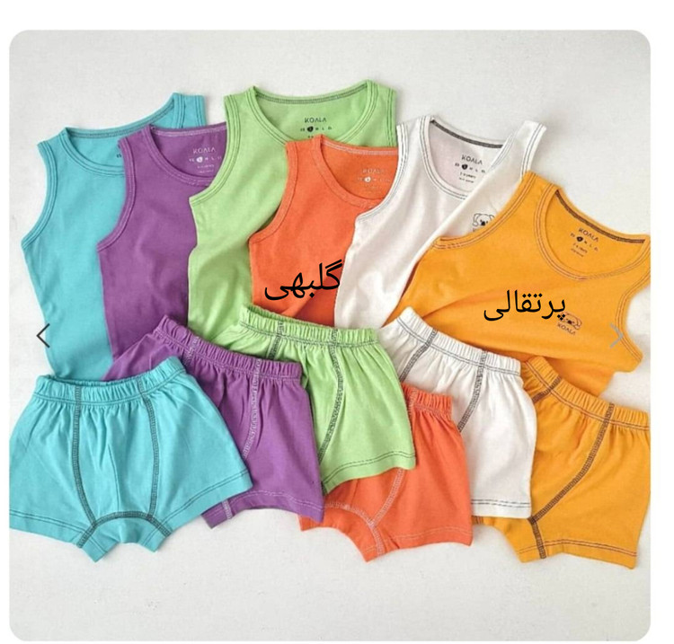 ست رکابی شورت بچگانه مناسب ۶ ماه تا ۱۲ سال